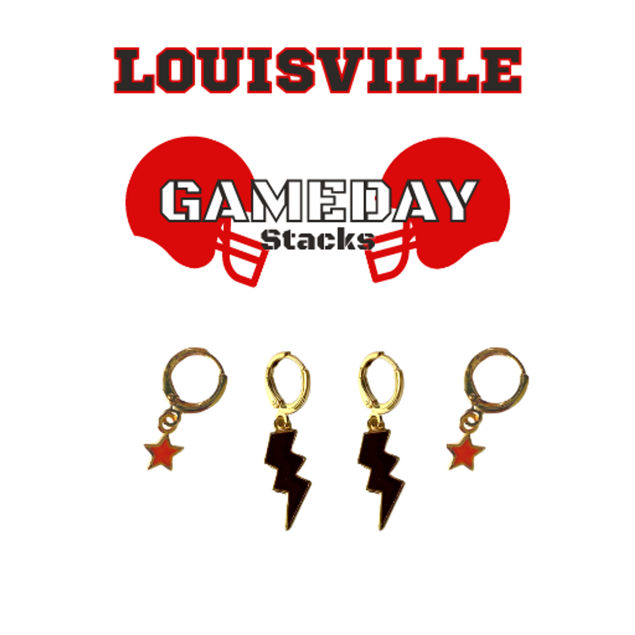 Louisville Cardinals earrings earring cute pair of earrings 