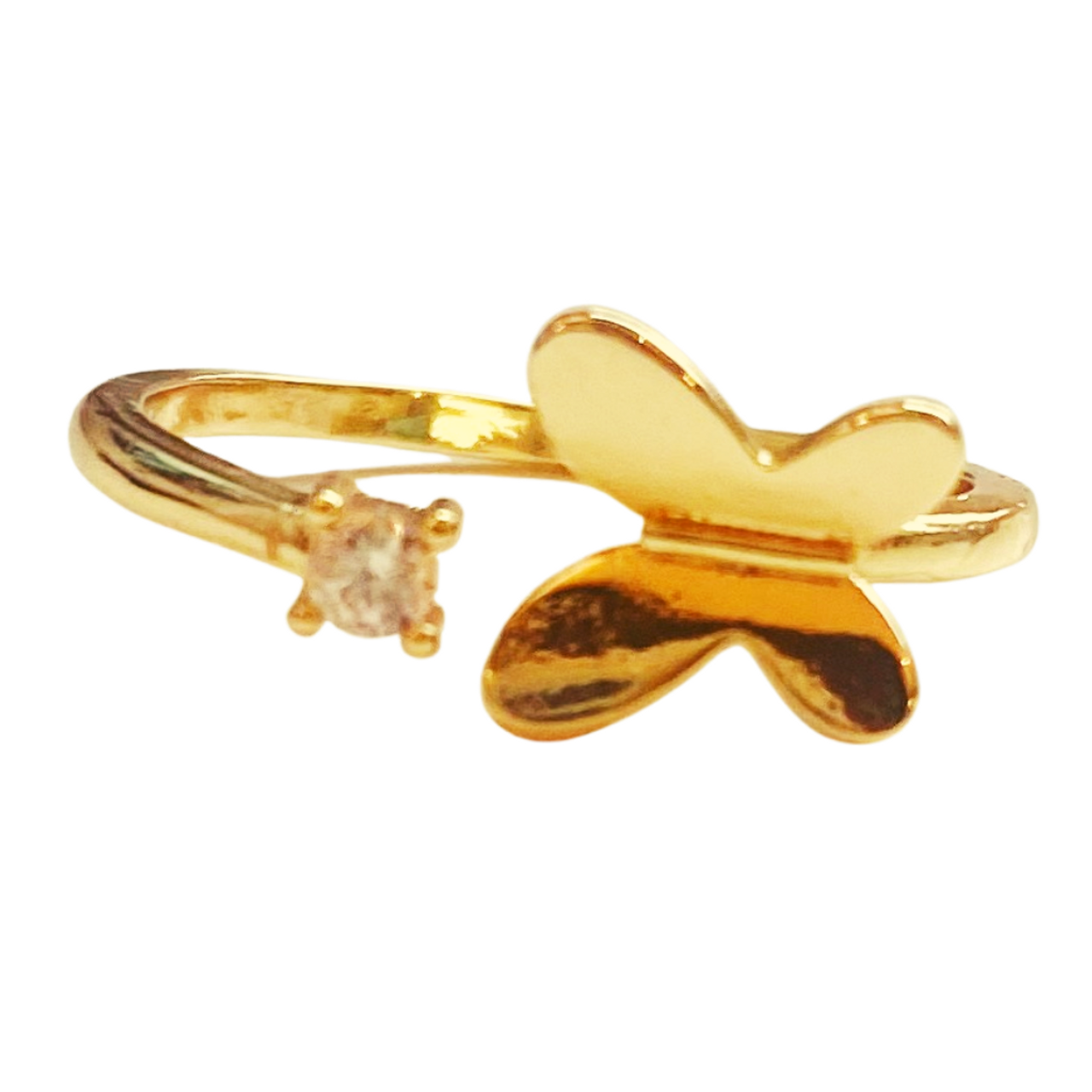 Gemopia Fashion 14K Solid Gold Cute Butterfly Ring for Woman - China Ring  and 925 Silver price | Made-in-China.com