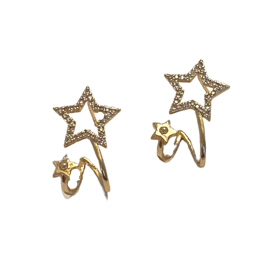 Glitzy Shooting Stars Statement Earrings from Stacked By Suzie