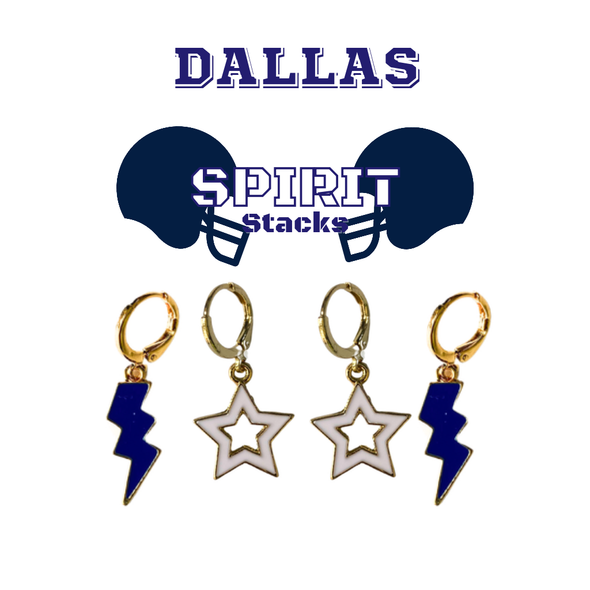 University of Dallas Spirit Earring Stack for Crusaders game day