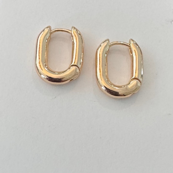 rectangle gold hoops