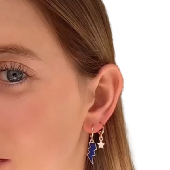 Indiana State University Classic Gameday Earring Stack for Sycamores game day – wearing