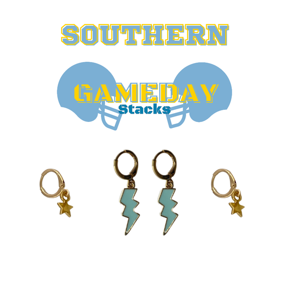 Southern University Classic Gameday Earring Stack for Jaguars game day – inspiration
