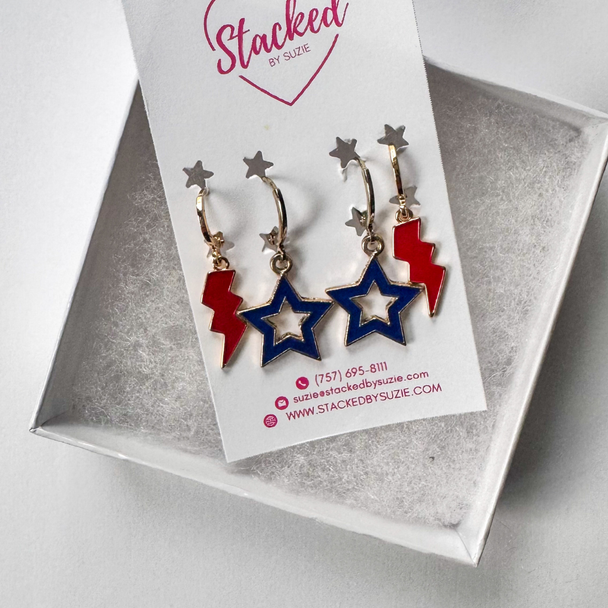 Florida AtlanticSpirit Earring Stack For Owls Game Day Florida AtlanticSpirit Earring Stack For Owls Game Day