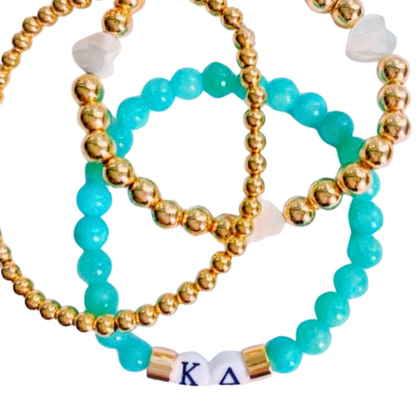 kappa delta green sorority bracelet
