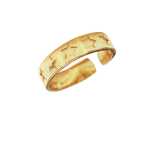 Gold Multi Star Ring