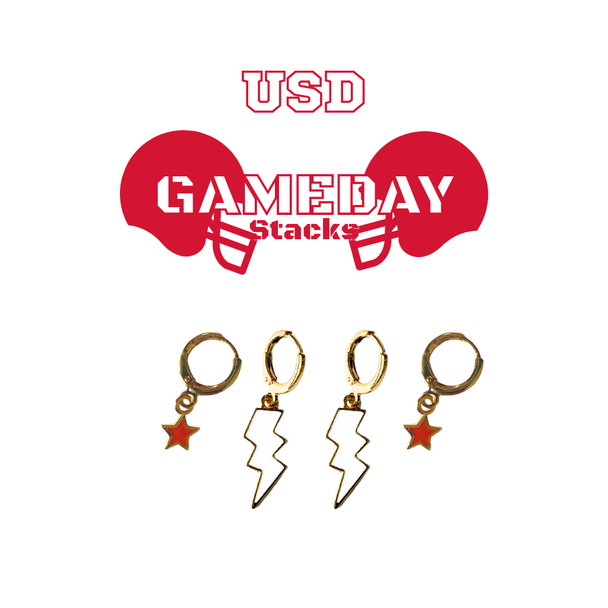 South Dakota Classic Gameday Earring Stack For Coyotes Game Day South Dakota Classic Gameday Earring Stack For Coyotes Game Day