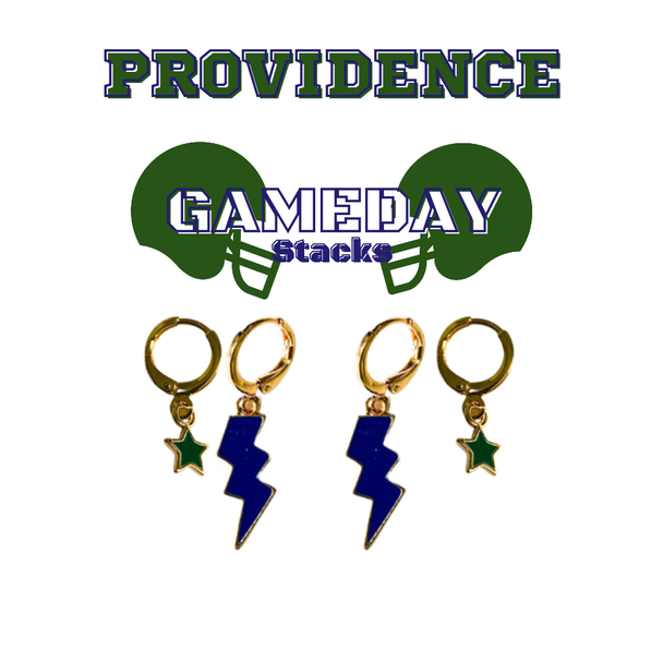 University of Providence Classic Gameday Earring Stack for Argonauts game day