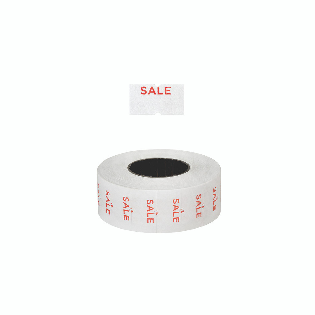 "Sale" labels for one line pricing gun T1970 pack of 5 rolls (T1972WH)