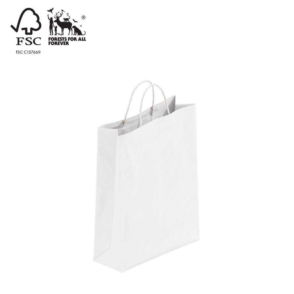 Kraft paper bag small with handle (A8021.1WH)