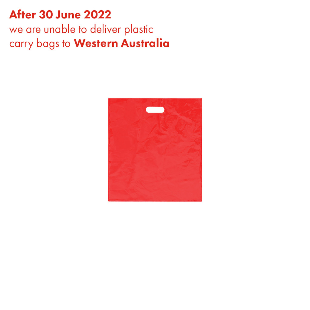 Plastic carry bag large with die cut handle (A8207RD)