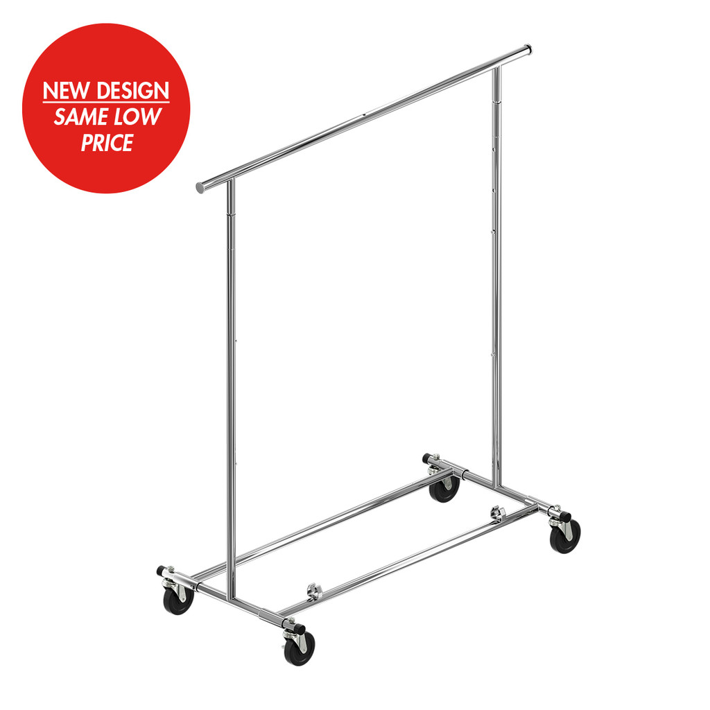 Collapsible mobile clothes rack (R1233.2CH)