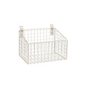 Slatwall mesh basket with low front (S1642WH)
