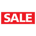 Outdoor pvc banner with ropes "sale" (T3379RDWH)