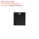 Plastic carry bag large with die cut handle (A8207BK)