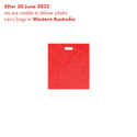 Plastic carry bag large with die cut handle (A8207RD)