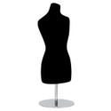 Jewellery fabric display bust adjustable height (B7400BK)
