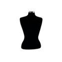 Female 10-12 fabric bust mid length to hip (B9100BK)