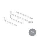 MAXe 30 mm corner shelf base bracket set 500 mm D (E6905CH)