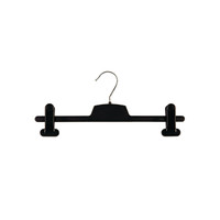 Euroline chrome hook clip plastic hanger with adj clips (H4050BK)
