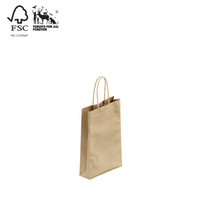 Kraft paper bag extra small with handle (A8020.1BN)