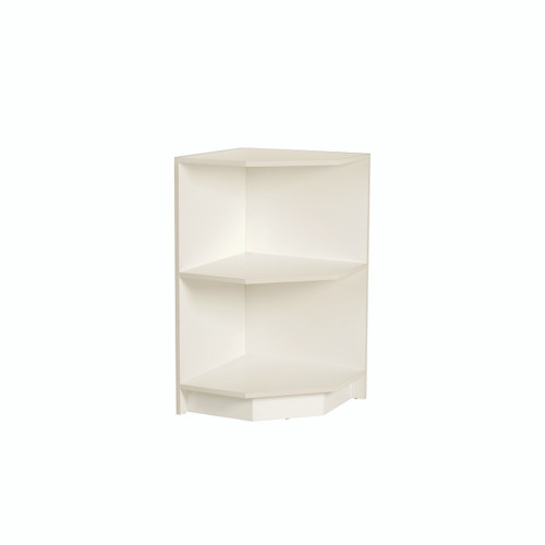 Open corner counter timber laminate with shelf (F4002WH)