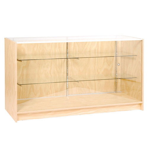 Counter showcase 1800 w timber laminate glass top & 2 shelves (F5100PY)