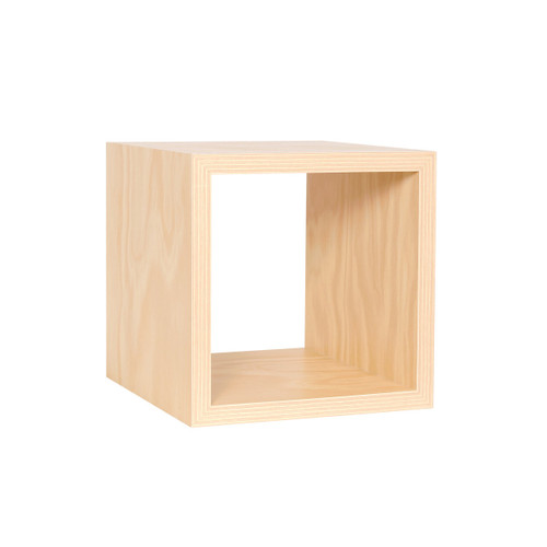Medium square wooden display cube (M5401PY)
