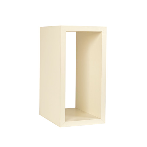 Medium rectangular wooden display cube (M5411WH)