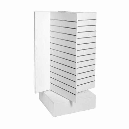 Slatwall timber laminate cross spinner unit (M8200WH)