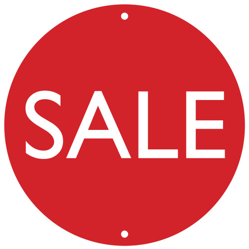 Round poster "sale" double sided (T4700RDWH)