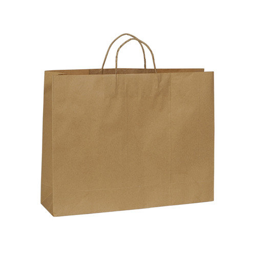 Kraft paper bag boutique large with handle (A8024BN)