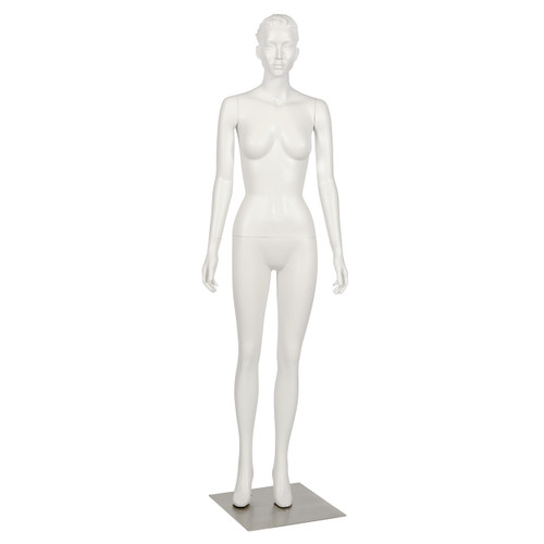 Fibreglass female mannequin fashionable pose with head (B9412WH)