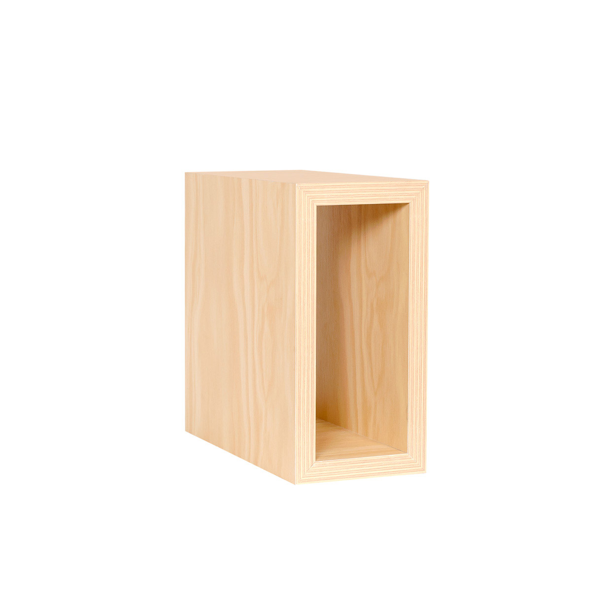 Small rectangular wooden display cube (M5410PY)