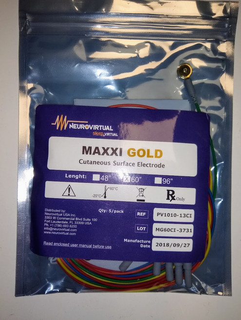 NEUROVIRTUAL MAXXI Gold - EEG Electrodes- Pack of 10