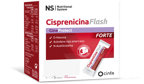 NS GINEPROTEC CISPRENICINA FLASH FORTE 5 SOBRES BUCODISPERSABLES