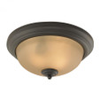 Ceiling Lights By Elk Cornerstone Huntington 2 Light Ceiling Lamp In Oil Rubbed Br 13x3.5 7003FM/10