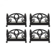 Brands/Pomeroy By Pomeroy Willow Set of 4 Napkin Holders 619434/S4