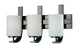 Wall Lights By Thomas Pendenza 11.5in Three-light bath fixture in Oiled Bronze finish with etched glass SL715315