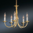 Chandeliers/Mini Chandeliers By Thomas Five-light chandelier in Brushed Nickel Finish. SL800378