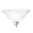 Wall Lights By Thomas One-light ADA compliant wall sconce in Brushed Nickel finish with alabaster style glass. SL853178