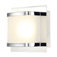 Wall Lights By Alico Bandeaux 1 Light LED Vanity In Chrome And Opal Glass BVL4001-10-15