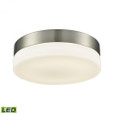 Ceiling Lights By Alico Holmby 1 Light Round Flushmount In Satin Nickel With Opal Glass - Medium FML4050-10-16M