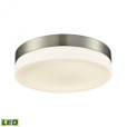 Ceiling Lights By Alico Holmby 1 Light Round Flushmount In Satin Nickel With Opal Glass - Large FML4075-10-16M