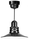 Chandeliers/Pendant Lights By American Nail Plate 16" Orbitor Shade in Marine Grade Black includes frosted glass on an 8' Black cord ORB16-FR-32WPL-RTC-BLC-101