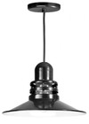 American Nail Plate 16 Inch Orbitor Shade, Task Light Black Pendant Light-ORB216-FR-BLC-101