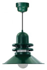 Chandeliers/Pendant Lights By American Nail Plate 16" Orbitor Shade in Forest Green with Frosted Glass on an 8' Black cord with a Driver Canopy ORB216-FR-M024LDNW40K-RTC-BLC-42