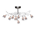 Harco Loor Breeze 9 Light stainless steel Semi-Flushmount Ceiling Light-BREEZEPL9