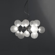 Chandeliers By Harco Loor Cluster White Chandelier 16 LED