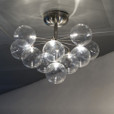 Harco Loor Cluster 11 Light stainless steel&glass LED Ceiling Light-CLUSTERPL11-LED